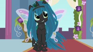 Rating: Safe Score: 0 Tags: 16:9 2013 absurd_res aliasing alternate_species arthropod beavernator changeling_(mlp) digital_media_(artwork) e621 fairy female feral friendship_is_magic green_eyes green_hair hair hasbro hi_res horn insect_wings inside lepidopteran_wings long_hair my_little_pony queen_chrysalis_(mlp) smile solo widescreen wings young young_feral User: bunchy7s