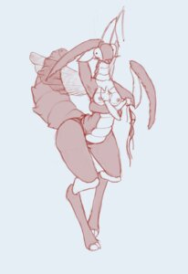 Rating: Questionable Score: 0 Tags: 4_arms antennae_(anatomy) anthro arthropod arthropod_abdomen bikini blush breasts claws clothed clothing digitigrade e621 exoskeleton female flowerdino grey_background hi_res insect insect_wings mandibles mantis mantis_arms monochrome multi_arm multi_limb nipples non-mammal_breasts non-mammal_nipples pseudo_pupils raptorial_(anatomy) simple_background solo swimwear topless two-piece_swimsuit undressing wide_hips wings User: bunchy7s