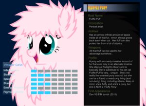 Rating: Safe Score: 0 Tags: 11:8 2013 blue_eyes character_bio digital_media_(artwork) e621 earth_pony english_text equid equine fan_character female feral fluffle_puff fluffy fur hair hasbro horse mammal my_little_pony open_mouth parody pika-robo pink_body pink_fur pink_hair pony profile solo stats text ultimate_marvel_vs._capcom_3 User: bunchy7s
