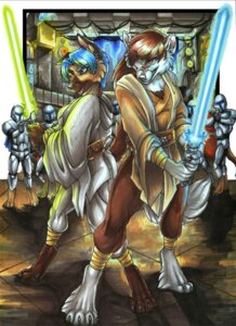 Rating: Safe Score: 0 Tags: 2010 angry anthro armor blue_lightsaber breastplate canid canine canis clothing cockiestspaniel domestic_dog e621 female green_lightsaber grin group hair headgear helmet lightsaber male mammal mandalorian mandalorian_armor melee_weapon ranged_weapon robe smile star_wars sword tail unavailable_at_source weapon wolf User: bunchy7s
