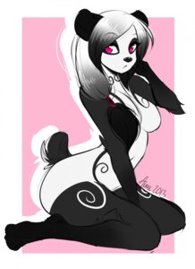 Rating: Safe Score: 0 Tags: aimi anthro bear biped breasts digital_media_(artwork) e621 female fur giant_panda hair hi_res looking_at_viewer mammal multicolored_body multicolored_fur nude pink_background pink_eyes ponytail simple_background sitting solo two_tone_body two_tone_fur User: bunchy7s