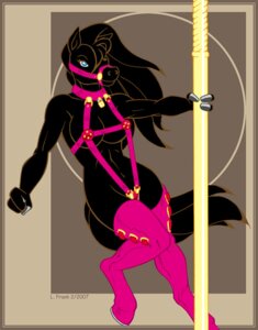Rating: Questionable Score: 0 Tags: anthro bdsm black_body black_fur blue_eyes bondage border bound breasts bridle collar dancing e621 equid equine female fingers flicka fur halter harness hoof_hands hooved_fingers hooves horse horseshoe l._frank lock looking_at_viewer mammal navel padlocked_collar pole pole_dancing simple_background solo stripper_pole tail tan_background unguligrade wom-bat User: bunchy7s