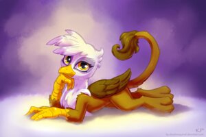 Rating: Safe Score: 0 Tags: 2013 3:2 amber_eyes avian beak brown_body brown_feathers brown_fur e621 feathered_wings feathers female feral friendship_is_magic fur gilda_(mlp) gryphon hasbro karol_pawlinski lying my_little_pony mythological_avian mythological_creature mythology purple_body purple_feathers solo tail white_body white_feathers wings User: bunchy7s