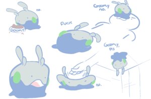 Rating: Safe Score: 0 Tags: ambiguous_gender duo e621 english_text food generation_6_pokemon goomy human mammal multiple_images nintendo pokemon pokemon_(species) slime solo text unknown_artist User: bunchy7s