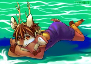 Rating: Safe Score: 0 Tags: anthro antlers biped clothing dag deer e621 hooves horn hug looking_at_viewer lying male mammal on_front orange_eyes plushie solo torheit-die-katze User: bunchy7s
