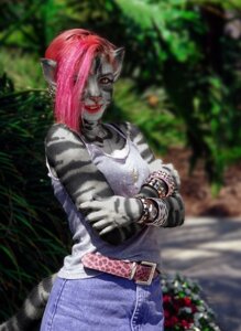 Rating: Safe Score: 0 Tags: alternative_fashion anthro e621 ear_piercing felid female grandfathered_content leucistic mammal pantherine piercing punk real shopped solo stripes tail third-party_edit tiger unknown_artist User: bunchy7s