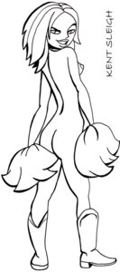 Rating: Explicit Score: 0 Tags: ass bonnie_rockwaller cheerleader disney disney_channel female female_only human kent_sleigh kim_possible monochrome nipples pom_poms rule34 solo straight_hair User: bunchy7s