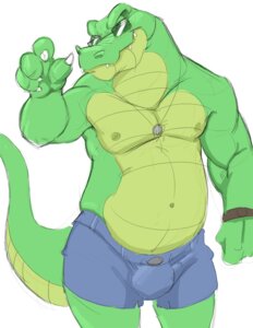 Rating: Safe Score: 0 Tags: anthro belly biceps bottomwear bulge canson clothed clothing crocodile crocodilian e621 eyewear front_view gesture grin hand_gesture jewelry looking_at_viewer male muscular muscular_anthro muscular_male navel necklace pointing pointing_at_viewer reptile scalie shorts simple_background slightly_chubby smile solo sunglasses topless unsigned white_background User: bunchy7s