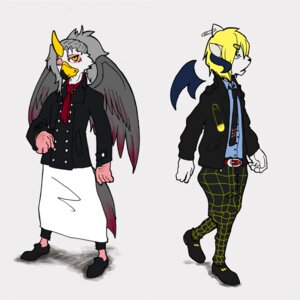 Rating: Safe Score: 0 Tags: 1:1 5_fingers accessory ambiguous_gender anthro avian beak belt bird bottomwear clothed clothing duo e621 ear_piercing fastener feathered_wings feathers fingers footwear fully_clothed grey_body grey_feathers grey_hair hair horn jacket loafers male necktie one_eye_closed pandemonium_company pants piercing pin_(fastener) pixiv_project safety_pin shirt shoes short_hair simple_background standing topwear unknown_artist white_background wings wink User: bunchy7s Rating: Safe Score: 0 Tags: 1:1 5_fingers accessory ambiguous_gender anthro avian beak belt bird bottomwear clothed clothing duo e621 ear_piercing fastener feathered_wings feathers fingers footwear fully_clothed grey_body grey_feathers grey_hair hair horn jacket loafers male necktie one_eye_closed pandemonium_company pants piercing pin_(fastener) pixiv_project safety_pin shirt shoes short_hair simple_background standing topwear unknown_artist white_background wings wink User: bunchy7s