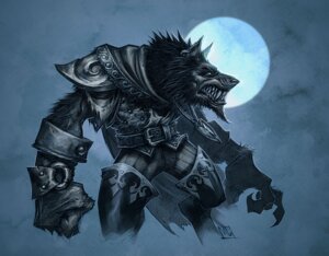 Rating: Safe Score: 0 Tags: anthro armor blizzard_entertainment canid chris_metzen claws cool_colors e621 fangs fog frown male mammal monochrome moon piercing scowl solo teeth warcraft werecanid werecreature worgen User: bunchy7s