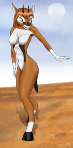 Rating: Questionable Score: 0 Tags: absurd_res antelope anthro bovid breasts digital_media_(artwork) e621 female gazelle hi_res horn mammal nude paintchaser pose solo User: bunchy7s