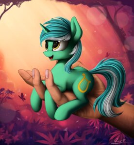 Rating: Safe Score: 0 Tags: 2014 cutie_mark disembodied_hand duo e621 equid equine female feral friendship_is_magic fur green_body green_fur hasbro hi_res holding_character horn human lyra_heartstrings_(mlp) macro mammal micro my_little_pony mythological_creature mythological_equine mythology open_mouth size_difference smaller_female solo_focus unicorn yakovlev-vad User: bunchy7s
