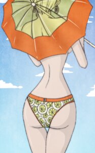 Rating: Explicit Score: 0 Tags: 1girls ass breasts duskchant female female_only hoop_earrings hourglass_figure mikita_(one_piece) miss_valentine no_bra one_piece panties rule34 sideboob solo thigh_gap topless umbrella User: bunchy7s