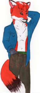 Rating: Safe Score: 0 Tags: absurd_res anthro canid canine clothed clothing e621 fox hi_res male mammal open_clothing open_shirt open_topwear shirt simple_background solo tail topwear white_background wred wred_(character) User: bunchy7s