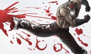 Rating: Safe Score: 0 Tags: 5:3 abs action_pose anthro armor_king blood blood_splatter bodily_fluids bottomwear clothed clothing e621 felid frost7 gloves handwear jaguar kick male mammal muscular muscular_anthro muscular_male pantherine pants pose red_eyes solo teeth tekken tekken_5 topless User: bunchy7s