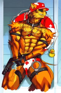 Rating: Questionable Score: 0 Tags: abs anthro beaugilliam canid canine canis clothed clothing cuff_(restraint) domestic_dog e621 eyewear gun handcuffs hat headgear headwear hibuki_crossbone life_ring lifeguard low_res male mammal metal_cuffs muscular muscular_anthro muscular_male police ranged_weapon restraints rubber_duck shackles skimpy solo speedo straps sunglasses swim_ring swimwear tail underwear unfinished weapon whistle_(object) whistle_around_neck User: bunchy7s