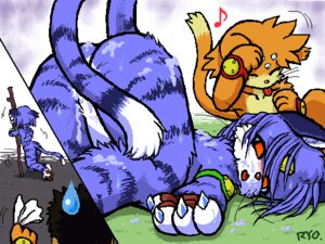 Rating: Explicit Score: 0 Tags: after_sex android anthro ass_up blue_body blue_fur bodily_fluids butt claws convenient_censorship cum cum_on_butt cum_on_face digital_media_(artwork) domestic_cat duo e621 exhausted eyes_closed felid feline felis female fur genital_fluids machine mammal oekaki orange_body orange_eyes orange_fur robot ryou straycat sweat tail tail_censorship tongue tongue_out wet whiskers white_body white_fur yellow_body yellow_fur User: bunchy7s