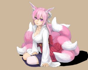 Rating: Safe Score: 0 Tags: 5:4 animal_humanoid asian_clothing breasts canid canid_humanoid canine canine_humanoid cleavage clothed clothing collarbone e621 east_asian_clothing female fox fox_humanoid hair hi_res humanoid japanese_clothing kuroko_(piii) legwear mammal mammal_humanoid multi_tail pink_hair purple_eyes simple_background sitting solo tail thigh_highs User: bunchy7s