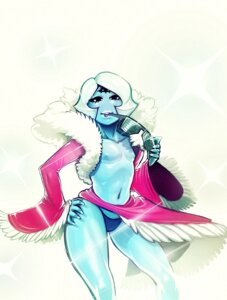 Rating: Questionable Score: 0 Tags: alien andromorph clothed clothing e621 hair humanoid intersex looking_at_viewer mackenzie_(modeseven) modeseven monster multi_eye not_furry pose seductive short_hair simple_background skimpy solo text white_background User: bunchy7s