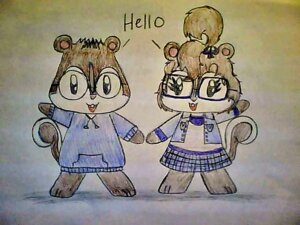 Rating: Safe Score: 0 Tags: 4:3 alvin_and_the_chipmunks alvin_and_the_chipmunks_(live-action) alvittanyallday anthro big_head brown_body brown_fur brown_hair buckteeth chipmunk clothed clothing duo e621 english_text eyelashes eyewear female fully_clothed fur gesture glasses greeting ground_squirrel hair jacket jeanette_miller looking_at_viewer male mammal open_mouth open_smile pink_nose raised_tail rodent sciurid shirt simon_seville smile standing sweater tail teeth text toony topwear vertical_bar_eyes waving User: bunchy7s