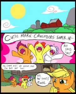 Rating: Safe Score: 0 Tags: 2012 accessory amber_eyes apple_bloom_(mlp) applejack_(mlp) blonde_hair bow_(feature) bow_accessory bow_ribbon clothed clothing cloud comic cowboy_hat cutie_mark cutie_mark_crusaders_(mlp) dialogue digital_media_(artwork) e621 earth_pony english_text equid equine feathered_wings feathers female feral freckles friendship_is_magic fur green_eyes group hair hair_accessory hair_bow hair_ribbon hasbro hat headgear headwear horn horse mammal metal_(artist) my_little_pony mythological_creature mythological_equine mythology orange_body orange_feathers orange_fur outside pegasus pony purple_hair red_hair ribbons scootaloo_(mlp) sky sweetie_belle_(mlp) text unicorn white_body white_fur wings yellow_body yellow_fur young young_feral User: bunchy7s