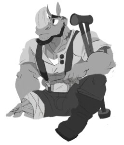 Rating: Safe Score: 0 Tags: anthro clothed clothing e621 greyscale hodori horn male mammal monochrome muscular muscular_anthro muscular_male rhinoceros simple_background solo white_background User: bunchy7s Rating: Safe Score: 0 Tags: anthro clothed clothing e621 greyscale hodori horn male mammal monochrome muscular muscular_anthro muscular_male rhinoceros simple_background solo white_background User: bunchy7s
