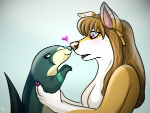 Rating: Questionable Score: 0 Tags: 4:3 anthro brown_hair canid canine duo e621 eyes_closed female fox hair heart_symbol male mammal mustelid nose_bump otter theothefox User: bunchy7s Rating: Questionable Score: 0 Tags: 4:3 anthro brown_hair canid canine duo e621 eyes_closed female fox hair heart_symbol male mammal mustelid nose_bump otter theothefox User: bunchy7s