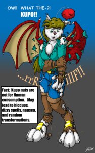 Rating: Safe Score: 0 Tags: antennae_(anatomy) anthro bottomwear catmonkshiro clothing e621 english_text female final_fantasy footwear gloves handwear hi_res kupo legwear mammal membrane_(anatomy) membranous_wings moogle pants paws pom_antennae shirt socks solo square_enix text topwear transformation wings User: bunchy7s