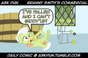 Rating: Safe Score: 0 Tags: apple_tree ask_pun cutie_mark day dialogue digital_media_(artwork) e621 earth_pony elderly elderly_female elderly_feral english_text equid equine female female_feral feral friendship_is_magic fruit_tree full-length_portrait fur granny_smith_(mlp) green_body green_fur hasbro hooves horse inside lying mammal mane mane_bun meme my_little_pony on_back orange_eyes orange_poncho plant pony portrait quadruped red_tongue solo speech_bubble tail tail_bun text tongue tree tumblr unguligrade unknown_artist walker_(object) wall_(structure) white_mane white_tail window yelling User: bunchy7s