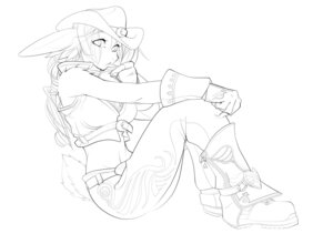 Rating: Safe Score: 0 Tags: anthro belt biped black_and_white boots bottomwear breasts clothed clothing cowboy cowboy_hat digital_media_(artwork) e621 female footwear full-length_portrait fur gloves hair handwear hat headgear headwear heart_symbol hi_res lagomorph leporid line_art looking_at_viewer mammal midriff monochrome pants portrait pose rabbit scut_tail shoes short_tail simple_background sitting solo tail three-quarter_view toothpick topwear tsampikos vest wing_print User: bunchy7s