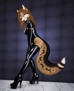 Rating: Questionable Score: 0 Tags: abitfur4u anthro armwear biped black_nose boots breasts brown_body brown_eyes brown_fur brown_hair butt canid canine canis cheetahwolf cleavage clothed clothing e621 elbow_gloves facial_markings female floor fluffy fluffy_tail footwear fur glistening gloves hair handwear head_markings hi_res high_heeled_boots high_heels latex latex_armwear latex_boots latex_clothing latex_footwear latex_gloves latex_handwear latex_legwear legwear mammal markings paws platform_boots platform_footwear platform_heels shoes solo spots standing tail thigh_boots thigh_highs tile tile_floor tile_wall wall_(structure) wolf User: bunchy7s