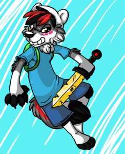 Rating: Safe Score: 0 Tags: adventure_time amiss_wolf anthro black_nose canid canine canis cartoon_network claws clothed clothing dipstick_tail e621 finn_the_human fur hair holding_melee_weapon holding_object holding_sword holding_weapon male mammal markings melee_weapon orange_eyes scarlet_(adventure_time) solo sword tail tail_markings thera weapon white_body white_fur wolf User: bunchy7s