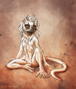 Rating: Questionable Score: 0 Tags: amber_eyes anthro black_sclera chest_tuft e621 feet female fur karol_pawlinski lemur mammal nude prehensile_feet primate sifaka silky_sifaka sitting sketch solo spread_legs spreading strepsirrhine tail toes tuft white_body white_fur User: bunchy7s
