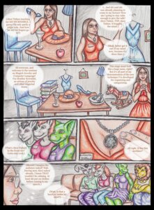 Rating: Questionable Score: 0 Tags: alexi_tishen anthro black_hair book bottomwear breasts brown_hair chair clothed clothing colored_pencil_(artwork) comic convention cutlery dialogue dragon dress e621 english_text erection erection_under_clothing erection_under_dress eyewear felid female fork furniture glasses green_body green_scales group gynomorph hair hat headgear headwear heather_kowalski herm_(lore) hi_res human intersex jewelry kitchen_utensils lagomorph lamp leporid lion mammal mythological_creature mythological_scalie mythology necklace pantherine pants plate rabbit rocking_horse scales scalie shirt sitting spoon standing tenting text the_tishen_transformation tiliquain tools topwear traditional_media_(artwork) zmeydros User: bunchy7s