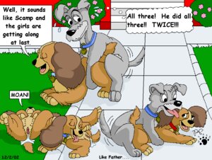 Rating: Explicit Score: 0 Tags: 2002 american_cocker_spaniel annette_(lady_and_the_tramp) bad_parenting bird_dog bodily_fluids brother_(lore) brother_and_sister_(lore) brother_penetrating_sister brown_body brown_fur canid canine canis cocker_spaniel collar collette_(lady_and_the_tramp) cum cum_in_vagina cum_inside danielle_(lady_and_the_tramp) dialogue digitigrade disney domestic_dog e621 english_text female feral from_behind_position fur genital_fluids genitals grey_body grey_fur group hunting_dog incest_(lore) kthanid_(artist) lady_(lady_and_the_tramp) lady_and_the_tramp licking lying male male/female mammal multi_nipple nipples on_back parallel_sex quadruped scamp_(lady_and_the_tramp) schnauzer self_lick sex sibling_(lore) sister_(lore) spaniel tail teats text tongue tongue_out toony tramp_(lady_and_the_tramp) vulva young young_feral User: bunchy7s