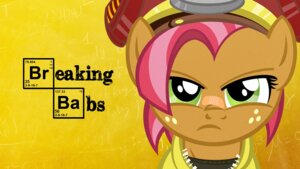 Rating: Safe Score: 0 Tags: 2012 babs_seed_(mlp) band-aid bandage breaking_bad crossover e621 earth_pony equation equid equine female freckles friendship_is_magic green_eyes hasbro horse looking_at_viewer mammal mask my_little_pony pixelkitties pony solo young User: bunchy7s