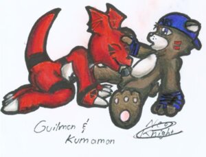 Rating: Explicit Score: 0 Tags: anthro bear bearmon claws digimon digimon_(species) fellatio furry gay guilmon male male_only reptile rule34 scalie sex ssmile tagme User: bunchy7s