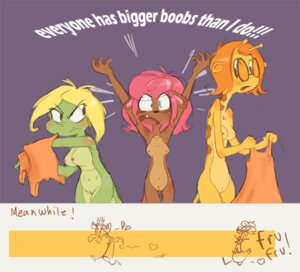 Rating: Explicit Score: 0 Tags: 3girls alligator anthro breast_envy breasts camp_lazlo cartoon_network english_text female furry giraffe gretchen_(camp_lazlo) hotchoc mongoose nina_neckerly patsy_smiles rule34 text trio User: bunchy7s