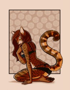 Rating: Questionable Score: 0 Tags: anthro biped bix707 bra clothed clothing domestic_cat e621 felid feline felis female green_eyes hi_res kneeling licking mammal one_eye_closed panties pinup pose seductive skimpy solo tail tongue tongue_out underwear User: bunchy7s