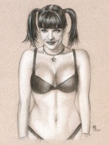 Rating: Questionable Score: 0 Tags: 2009 abby_sciuto adam_braun black_hair breasts clothing female front_view half_body human light_skin looking_at_viewer medium_breasts medium_eyes monochrome ncis necklace pauley_perrette realistic rule34 skimpy smile solo tagme twintails underwear User: bunchy7s