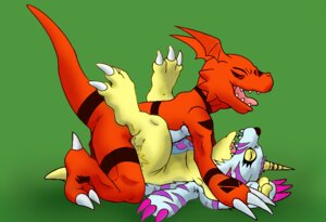 Rating: Explicit Score: 0 Tags: bandai_namco claws digimon digimon_(species) dominant dominant_male duo e621 echoeternal from_front_position gabumon guilmon horn kinglom lying male male/male missionary_position on_back scalie sex submissive tail yellow_body yellow_skin User: bunchy7s
