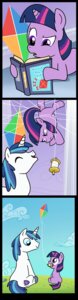 Rating: Safe Score: 0 Tags: 2012 absurd_res blue_eyes blue_hair book brother_(lore) brother_and_sister_(lore) cloud comic confusion cutie_mark duo e621 equid equine female feral friendship_is_magic fur grass hair hasbro hi_res horn kite lying madmax male mammal multicolored_hair my_little_pony mythological_creature mythological_equine mythology outside plant purple_body purple_eyes purple_fur shining_armor_(mlp) sibling_(lore) sister_(lore) sitting sky string tail tan575 twilight_sparkle_(mlp) unicorn young young_feral User: bunchy7s