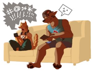Rating: Safe Score: 0 Tags: 5:4 angry anthro canid canine canis clothed clothing domestic_cat domestic_dog duo e621 electronics fangs felid feline felis furniture game_console happy headphones korichi male mammal nintendo nintendo_ds nintendo_ds_family profanity smile sofa teeth yelling User: bunchy7s Rating: Safe Score: 0 Tags: 5:4 angry anthro canid canine canis clothed clothing domestic_cat domestic_dog duo e621 electronics fangs felid feline felis furniture game_console happy headphones korichi male mammal nintendo nintendo_ds nintendo_ds_family profanity smile sofa teeth yelling User: bunchy7s