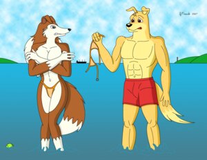 Rating: Questionable Score: 0 Tags: angry anthro ball bikini bikini_bottom bikini_top bird_dog breasts canid canine canis cleavage clothed clothing cloud colleen_(road_rovers) collie crossed_arms domestic_dog duo e621 female golden_retriever herding_dog hunter_(road_rovers) hunting_dog labrador male mammal muscular outside pastoral_dog retriever road_rovers rough_collie sea sheepdog sky strikersa swimwear tail tennis_ball two-piece_swimsuit water User: bunchy7s