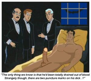 Rating: Explicit Score: 0 Tags: alfred_pennyworth batman batman:_the_animated_series batman_(bruce_wayne) batman_(series) bruce_wayne closed_eyes cmnm dc dc_comics dcau erection gay male male_only multiple_boys multiple_males nude on_back on_bed penis puncture_wounds rule34 tagme yaoi User: bunchy7s