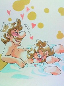 Rating: Explicit Score: 0 Tags: artist_request blush brown_hair color facial_hair hair incest luigi male male_only mario mario_(series) moustache multiple_males nintendo nude rule34 side_view tagme water yaoi User: bunchy7s