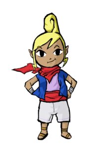 Rating: Safe Score: 0 Tags: baberscamille bandage blonde_hair clothed clothing dark_body dark_skin digital_media_(artwork) e621 female footwear front_view full-length_portrait fully_clothed hair hands_on_hips human humanoid_pointy_ears kerchief mammal nintendo not_furry pirate_leader_tetra pointy_ears portrait sandals shoes simple_background smile solo standing the_legend_of_zelda white_background wind_waker wraps User: bunchy7s
