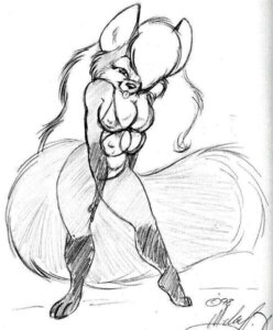 Rating: Questionable Score: 0 Tags: 1998 4_breasts anthro black_and_white breasts canid canine clothed clothing e621 female fox gloves_(marking) graphite_(artwork) mammal markings michael_higgs monochrome multi_breast sketch solo supernumerary_breasts tail traditional_media_(artwork) User: bunchy7s