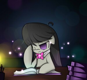 Rating: Safe Score: 0 Tags: black_hair book bow_(feature) bow_tie cyanaeolin e621 earth_pony equid equine female feral friendship_is_magic frown fur grey_body grey_fur hair hasbro horse light long_hair mammal my_little_pony octavia_(mlp) one_eye_closed pony purple_eyes solo User: bunchy7s