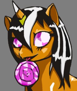Rating: Safe Score: 0 Tags: alpha_channel black_hair brown_body bust_portrait candy candy_corn dessert digital_media_(artwork) e621 ears_up equid equine fan_character female feral food front_view hair hasbro highlights_(coloring) horn licking lollipop looking_away low_res mammal multicolored_horn my_little_pony mythological_creature mythological_equine mythology orange_body orange_skin pink_eyes pink_sclera portrait quadruped ramzy red_tongue simple_background smile solo striped_horn stripes three-quarter_view tongue tongue_out transparent_background unicorn User: bunchy7s